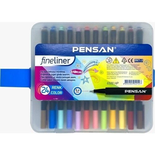 PENSAN 6500 FİNELİNER 24 LÜ PVC KUTU
