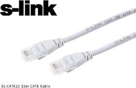 S-LİNK SL-CAT615 15MT CAT6 ETHERNET KABLOSU