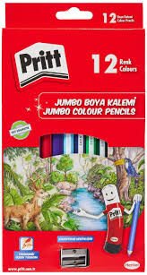 PRITT 12Lİ JUMBO BOY KURU ÜÇGEN BOYA KALEMİ