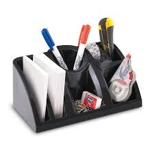 MAS 1438 SİYAH DESK ORGANİZER MAXİ