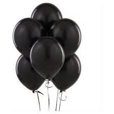 BALONEVİ BALON BASKISIZ SİYAH 100LÜ