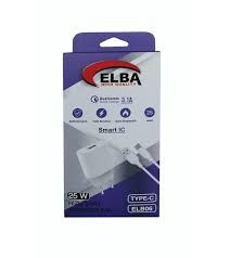 ELBA ELB06-USB-25W TYPC BEYAZ USB 25W ŞARJ KAFAT+1MT USB TYPE-C