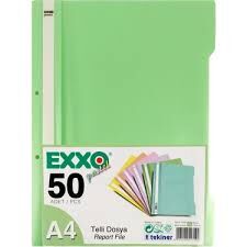 EXXO TTRP101 PASTEL NANE YEŞİLİ A4 TELLİ DOSYA
