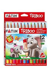 FATİH TRİBO 12Lİ KURU BOYA KALEMİ KALEMTRAŞLI