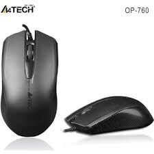 A4TECH OP-760 USB SİYAH V-TRACK MOUSE KABLOLU