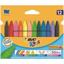 BİC PASTEL BOYA PLASTİDECOR ÜÇGEN 12Lİ
