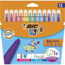 BİC KEÇELİ BOYA KALEMİ KİD COULEUR 12 RENKL