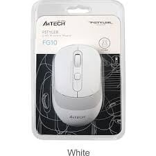 A4TECH FG10 BEYAZ NANO KABLOSUZ OPTİK 2000 DPİ MOUSE