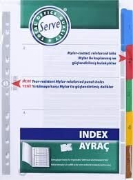 SERVE 5523 1-5 RAKAM RENKLİ AYRAÇ