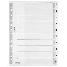 SERVE 5324 1-10 RAKAM (ŞEFFAF) AYRAÇ