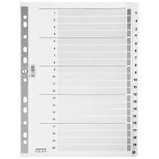 SERVE 5326 1-20 RAKAM ŞEFAF AYRAÇ