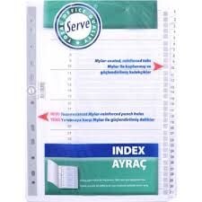 SERVE 5327 1-31 RAKAM ŞEFFAF AYRAÇ