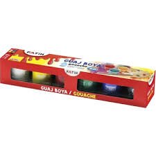 FATİH GUAJ BOYA KARTON KUTU ŞİŞE 6 RENK 25ML GB6R