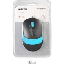 A4TECH FM10 USB MAVİ OPTİK 1000DPI MOUSE KABLOLU
