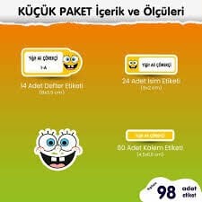 UMIX SBOB1400 SÜNGER BOB OKUL ETİKETİ