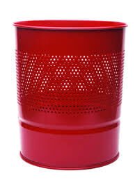 MAS 852 KIRMIZI ÇÖP KOVASI YARIM DELİKLİ