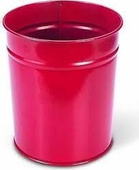 MAS 850 KIRMIZI ÇÖP KOVASI METAL