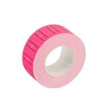 MASİS FİYAT ETİKETİ ÇİZGİLİ 12X22MM 10 LU PK PEMBE