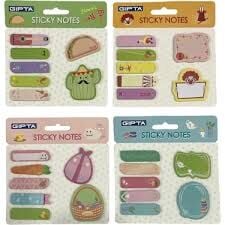 GIPTA YAPIŞKANLI NOT DESENLİ NOTES SET K0120