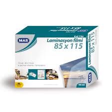 MAS 7704 85x115 100LÜ LAMİNASYON FİLMİ