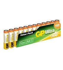 GP AA BOY ULTRA ALKALİN KALEM PİL 12 Lİ PAKET GP15AU-VS12