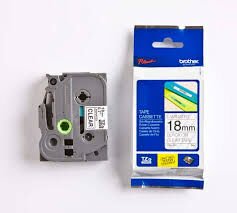 BROTHER TZ-141 18MM BLACK ON CLEAR TAPE