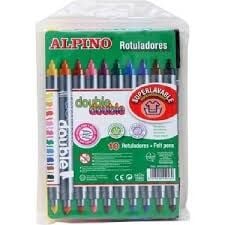 ALPİNO AR-13 ÇİFT YÖNLÜ KEÇELİ KALEM 10 LU