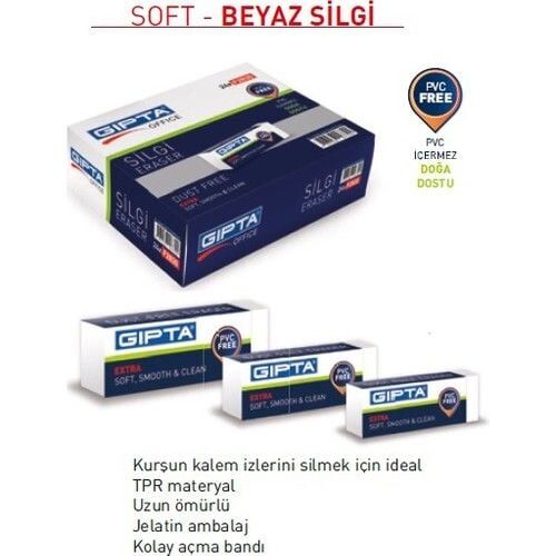 GIPTA F2820 BEYAZ SİLGİ BÜYÜK BOY