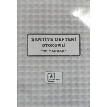 ALTINYILDIZ A4 OTOKOPİLİ 3 NÜSHA ŞANTİYE DEFTERİ