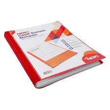 NOKİ SUNUM DOSYASI A4 DİSPLAY BOOK 20 Lİ KIRMIZI