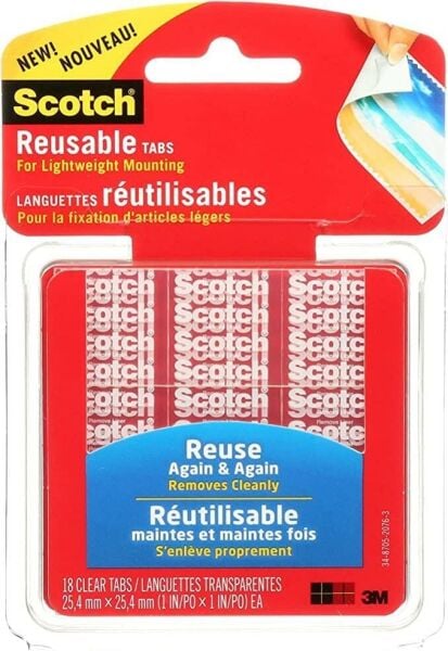 SCOTCH REUSABLE TABS CAT.R100