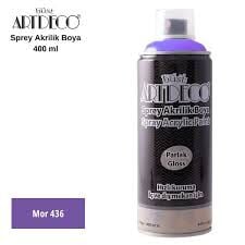 ARTDECO AKRİLİK SPREY BOYA 400-436 400ML MOR