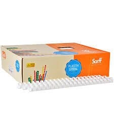SARFF PLASTİK SPİRAL 16MM BEYAZ 15202035 100LÜ PK