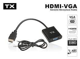 TX HDMI TO VGA VE SES AKTİF DİJİTAL ANALOG DÖNÜŞTÜRÜCÜ