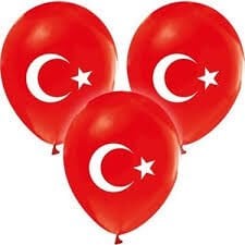 BALONEVİ 1+1 AYYILDIZ BASKILI 12'' 100LÜ