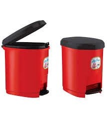 ARK ÇÖP KOVASI PLASTİK KAPAKLI PEDALLI 9 LT 1380