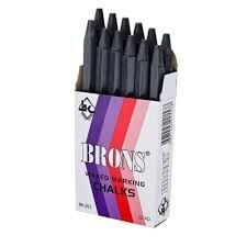 BRONS TEBEŞİR YUVARLAK YAĞLI SİYAH BR-251