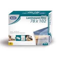 MAS 7703 78X102 LAMİNASYON FİLMİ 100LÜ PK