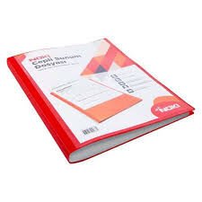 NOKİ SUNUM DOSYA A4 100 LÜ CEPLİ KIRMIZI
