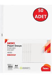 NOKİ 4830-50 A4 50 Lİ EKONOMIK POŞET DOSYA