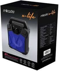 MİKADO MD-5BT SPEAKER X-LİFE 5W 1200MAH SİYAH MAVİ USB SDC KART BLUETOOTH