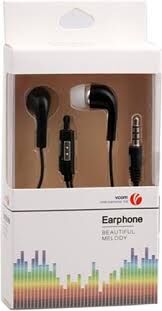 VCOM M226-B SİYAH KULAK İÇİ KULAKLIK MİKROFONLU