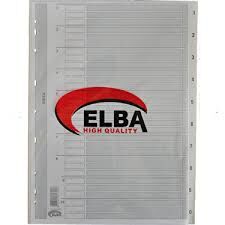 BAFİX 1-10 RAKAMLI KARTON SEPERATÖR