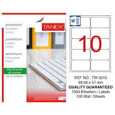 TANEX TW-2010 99,1x57MM HAZIR 100LU ETIKET