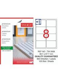 TANEX TW-2008 99,1x67,7MM HAZIR 100LU ETIKET