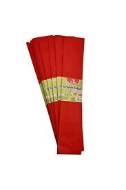 BU-BU 50X2M KREPON KAĞIDI KIRMIZI