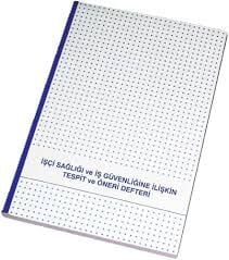 GÜLPAŞ İŞ SAĞLIĞI VE GÜVENLİĞİ TESPİT VE ÖNERİ DEFTERİ KARTON KAPAK