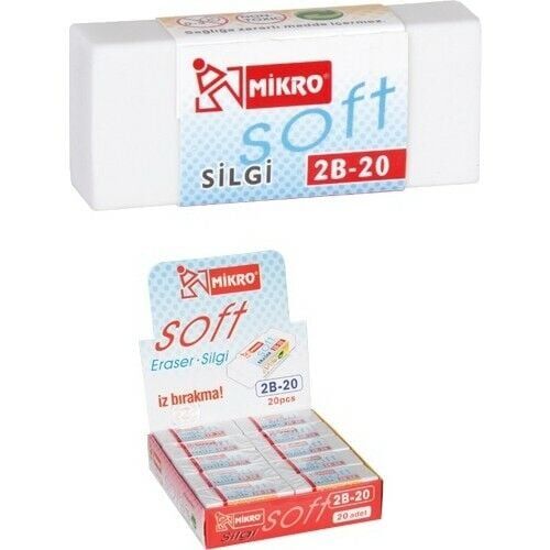 MİKRO SİLGİ 2B-20 BEYAZ