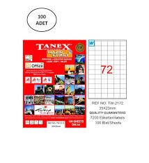 TANEX TW-2172 35x23MM HAZIR 100LU ETIKET