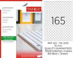 TANEX TW-2215 15MM HAZIR 100LU ETIKET
